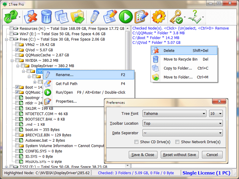 Click to view 1Tree Pro 2.0 screenshot