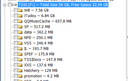 Show Size of Folders No Size