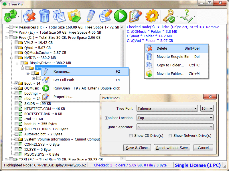 Windows 7 1Tree Pro 8.0 full