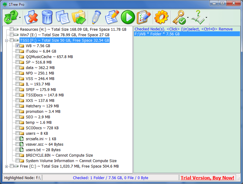 windows 7 directory size